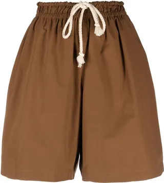 Drawstring-Waist Cotton Shorts