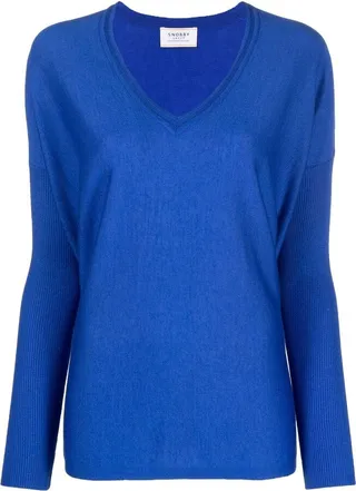 SNOBBY SHEEP- V-neck Cashmere Blend Oversized Sweater