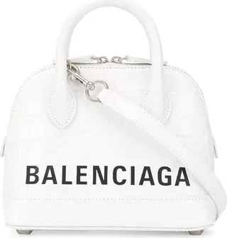 Crocodile Effect Logo Tote Bag