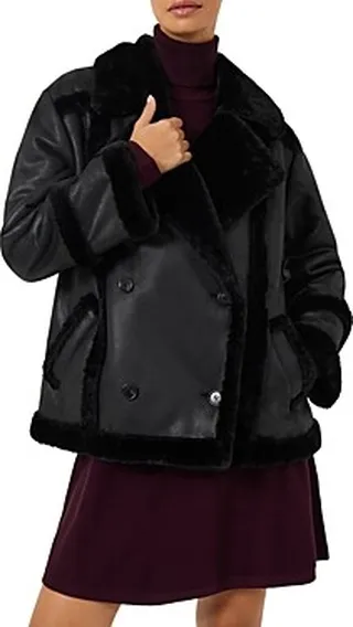 French Connection Belen Faux Shearling Jacket