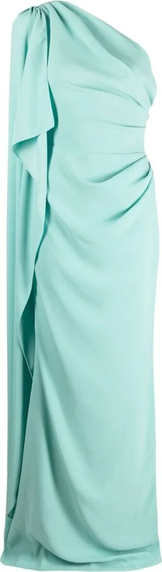 One-Shoulder Draped Gown