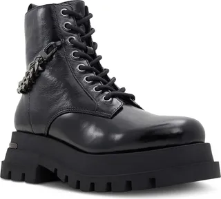 Aldo Grandeur Chained Combat Booties Women's Shoes