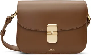 A.P.C. Brown Small Grace Bag