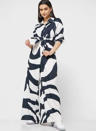Printed Pant Set