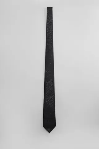 Tie In Black Silk