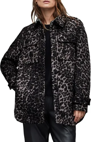 Women's Jessa Leo Leopard Print Faux Fur Jacket