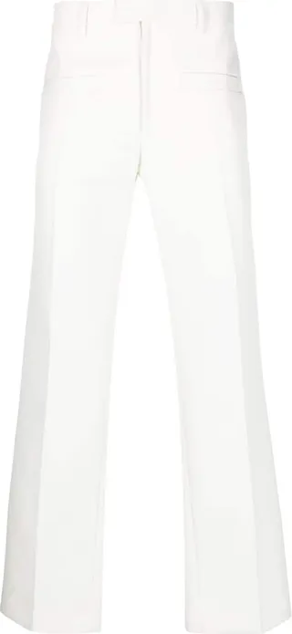 Straight-Leg Cotton Trousers