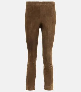 Suede pants