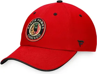 Men's Fanatics Branded Red Chicago Blackhawks Original Six Adjustable Hat