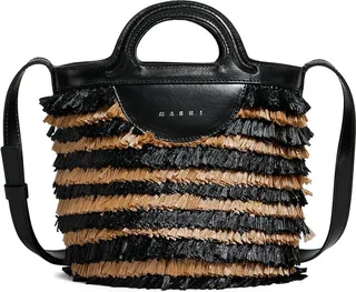 Mini fringes bucket bag