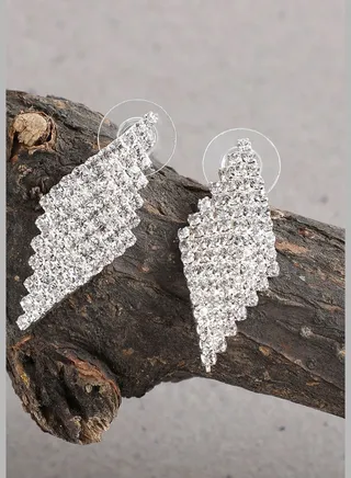 Gold Plated Party Designer Stone Drop Earring For Women