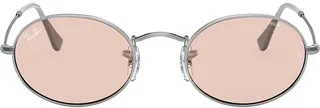 Oval tinted sunglasses