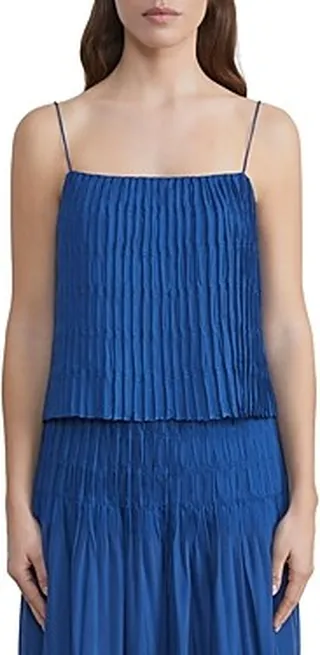 Lafayette 148 New York Smocked Camisole Top