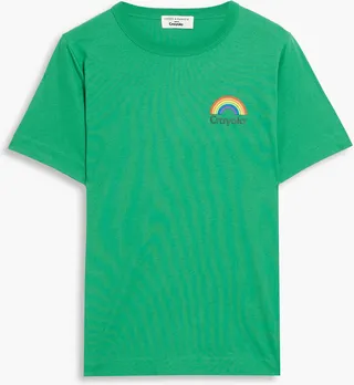 Printed cotton-jersey T-shirt