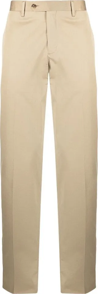 Straight-Leg Cotton Trousers