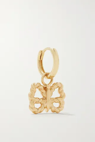 Alison Lou - Butterfly Streamer 14-karat Gold Single Earring - One size