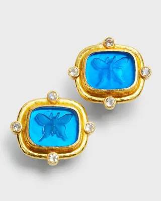 Peacock "Butterfly" Earrings