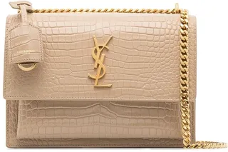Sunset medium crocodile embossed bag