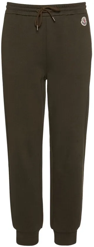 Cotton jersey logo sweatpants