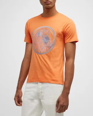 Men's Embroidered Lion T-Shirt