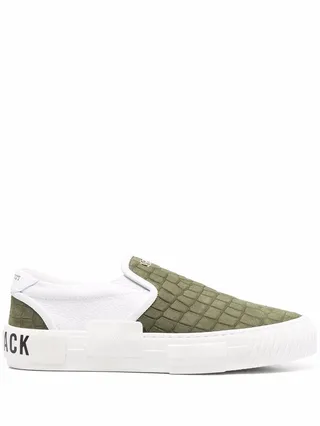 Jufi crocodile-effect slip-on sneakers