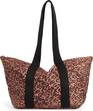 Sly Leopard Print Tote Bag