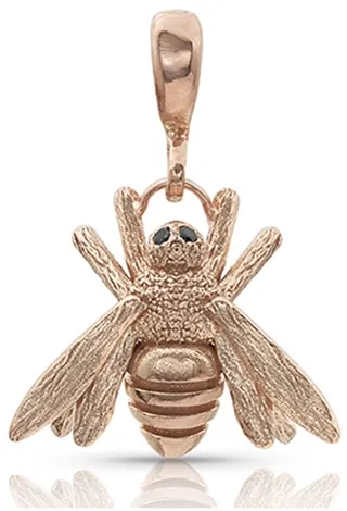18k Rose Gold Diamond Bee Enhancer