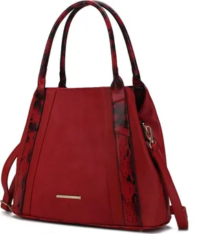 Kenna Snake embossed Vegan Leather Women’s Tote Bag