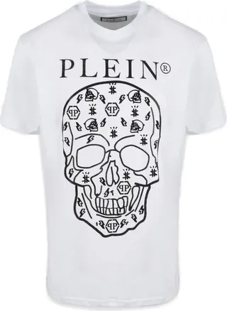 Philipp Plein Skull-Printed Straight Hem T-Shirt