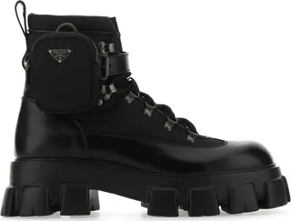 Prada Monolith Pouch Attached Combat Boots