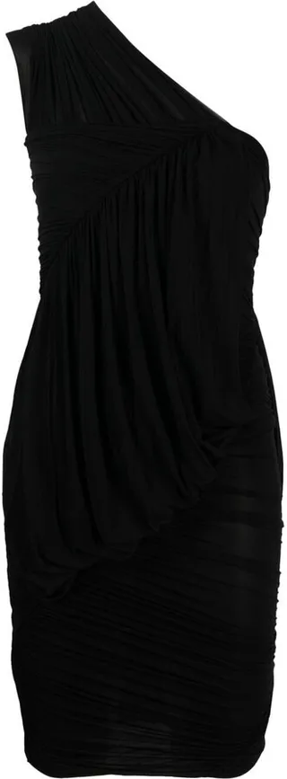 One-Shoulder Ruched Minidress