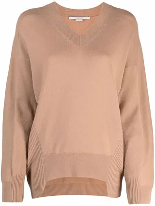 V-neck virgin wool jumper
