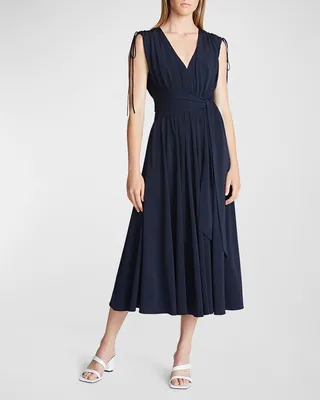 Cobey Ruched Midi Dress