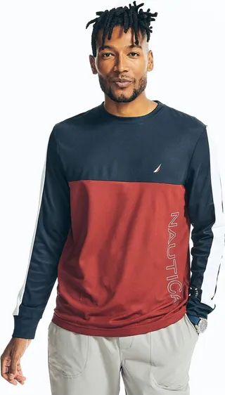 Navtech Sustainably Crafted Colorblock Long-Sleeve T-Shirt