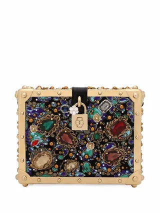 Dolce Box embellished shoulder bag