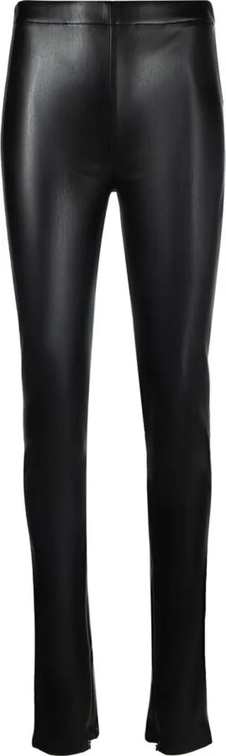 Faux-Leather Skinny Trousers