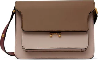 Marni Brown & Pink Medium Trunk Bag