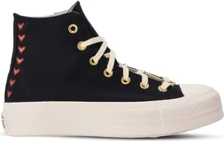 Chuck Taylor All Star Hearts platform sneakers