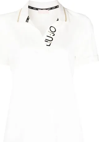 Embroidered Logo Polo Top