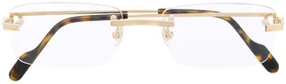 Première de Cartier rectangular-frame glasses