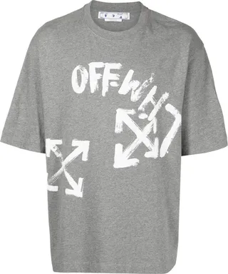 Paint Script logo-print T-shirt