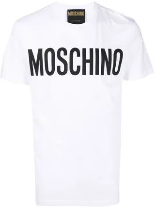 logo-print organic cotton T-shirt