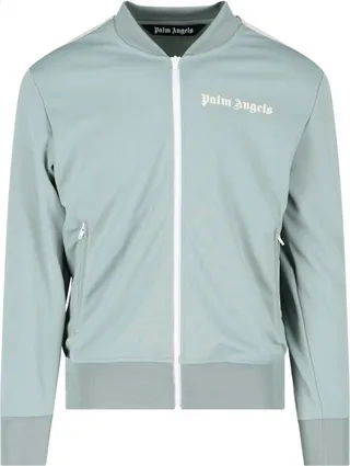 Bomber Track Jacket Grey And Off White