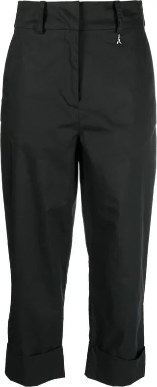 Cropped-Leg Cotton Trousers