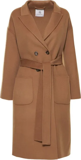 Dylan belted wool & cashmere coat