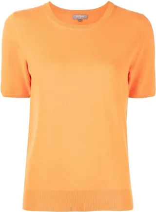 Short-Sleeved Cashmere Top