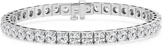 Build Your Own Collection 14K White Gold & Lab Grown Diamond Four Prong Tennis Bracelet