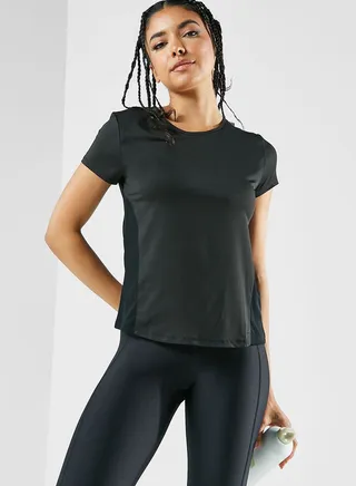 Mesh Insert Athletic T-Shirt