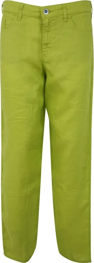 Emporio Armani Logo Plaque Straight Leg Pants