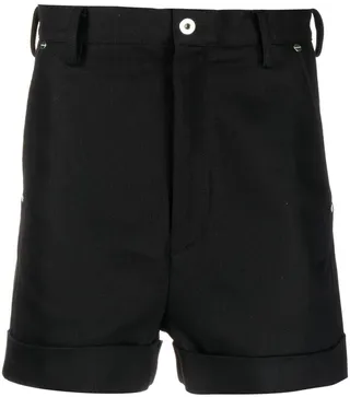 High-Rise Flared Shorts